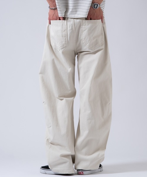 OXA(オグザ)の「ウォッシュドチノパンツ(チノパンツ・メンズ・ネイビー/ブラック/ホワイト・LARGE/MEDIUM)」の7枚目の写真