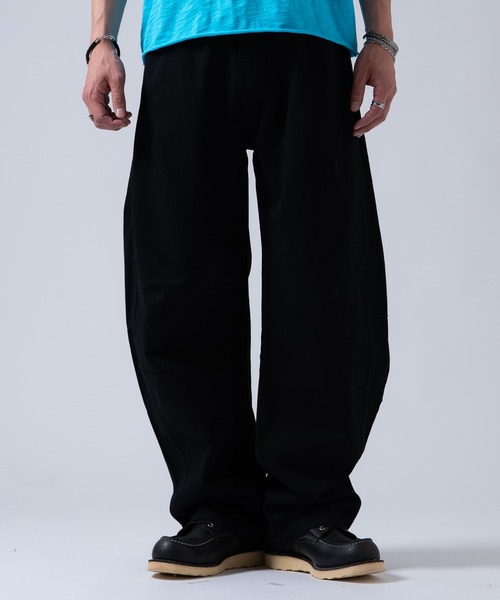 OXA(オグザ)の「ウォッシュドチノパンツ(チノパンツ・メンズ・ネイビー/ブラック/ホワイト・LARGE/MEDIUM)」の9枚目の写真