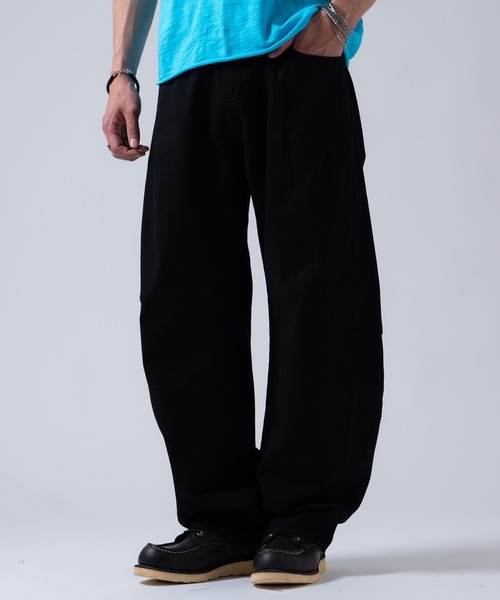 OXA(オグザ)の「ウォッシュドチノパンツ(チノパンツ・メンズ・ネイビー/ブラック/ホワイト・LARGE/MEDIUM)」の4枚目の写真
