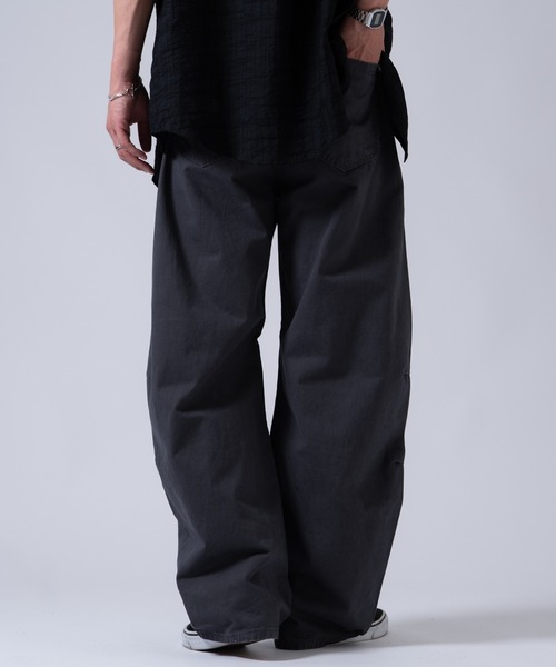 OXA(オグザ)の「ウォッシュドチノパンツ(チノパンツ・メンズ・ネイビー/ブラック/ホワイト・LARGE/MEDIUM)」の21枚目の写真