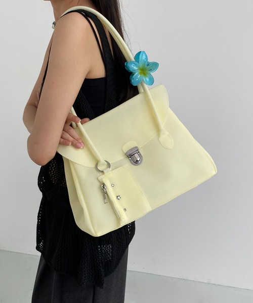 LA VORAGINE(ラ ヴォラジネ)の「ジェリーハンドバッグ(ハンドバッグ・レディース・White/PINK/ブルー/Yellow・FREE)」の3枚目の写真