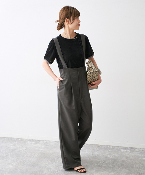 Spick & Span(スピックアンドスパン)の「ベロアレイヤードTシャツ(Tシャツ/カットソー・レディース・ブラック/ブラウン/ベージュ・FREE)」の7枚目の写真