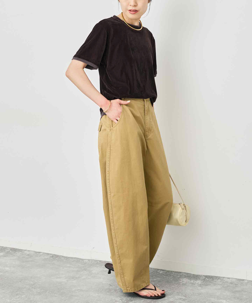 Spick & Span(スピックアンドスパン)の「ベロアレイヤードTシャツ(Tシャツ/カットソー・レディース・ブラック/ブラウン/ベージュ・FREE)」の11枚目の写真
