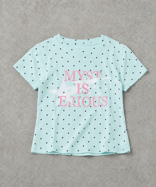 SPINNS(スピンズ)の「半袖Tシャツ/ドットロゴ/ストリート女子(Tシャツ/カットソー・レディース・ミント・ONESIZE)」の5枚目の写真