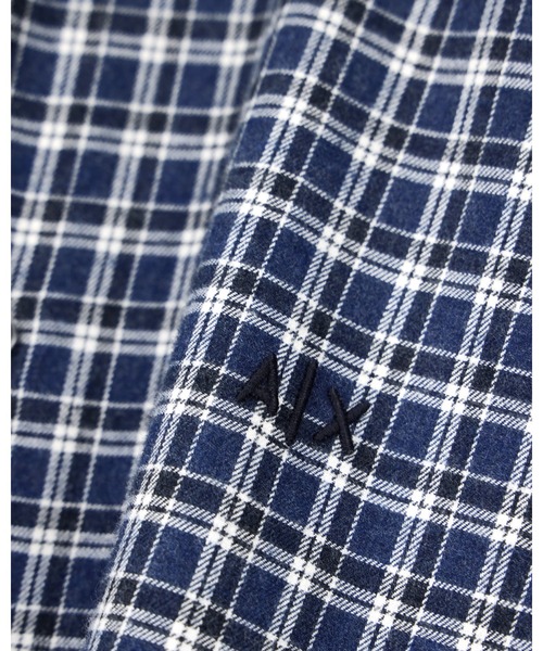 ARMANI EXCHANGE(アルマーニエクスチェンジ)の「【A|X アルマーニ エクスチェンジ】マイクロチェック レギュラーフィット シャツ/REGULAR(シャツ/ブラウス・メンズ・ブルー・LARGE)」の8枚目の写真