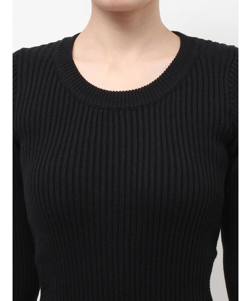 GYDA(ジェイダ)の「LONG SLEEVE SIDE OPENニットミニワンピース(ワンピース・レディース・その他1/ブラック・FREE/X-SMALL)」の6枚目の写真