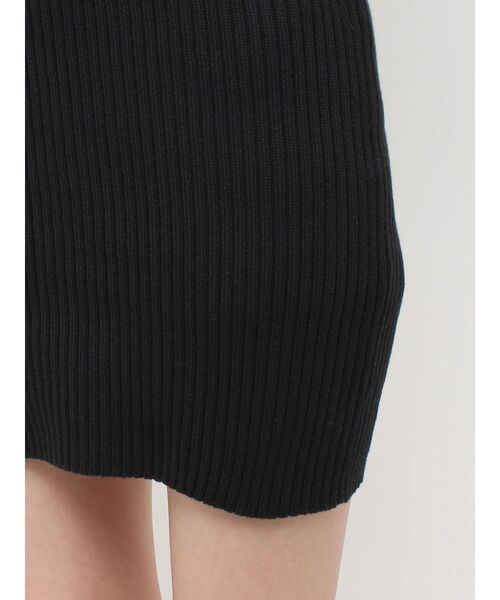 GYDA(ジェイダ)の「LONG SLEEVE SIDE OPENニットミニワンピース(ワンピース・レディース・その他1/ブラック・FREE/X-SMALL)」の8枚目の写真