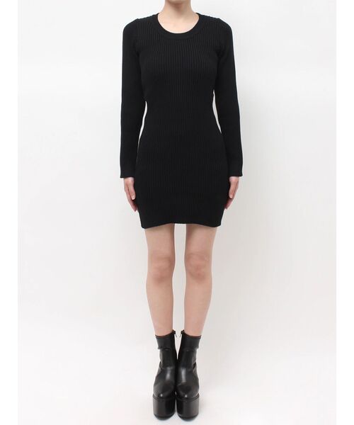 GYDA(ジェイダ)の「LONG SLEEVE SIDE OPENニットミニワンピース(ワンピース・レディース・その他1/ブラック・FREE/X-SMALL)」の10枚目の写真