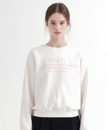 Tentadumble Logo Crop Fluff Sweatshirt (White)