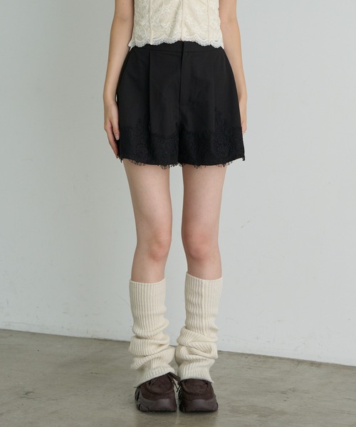 RAY CASSIN(レイカズン)の「レース切替ショートパンツ(その他パンツ・レディース・ブラック系その他2/グレー系その他2・FREE)」の21枚目の写真
