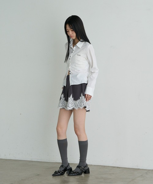 RAY CASSIN(レイカズン)の「レース切替ショートパンツ(その他パンツ・レディース・ブラック系その他2/グレー系その他2・FREE)」の9枚目の写真