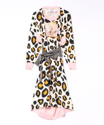 PIXILTED LEOPARD CLAM SHELL DRESS