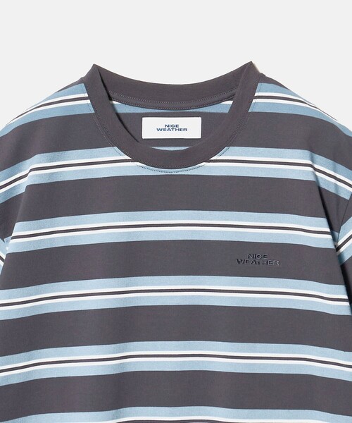 NICE WEATHER(ナイスウェザー)の「<NICE WEATHER>ボーダーショートスリーブ Tシャツ(Tシャツ/カットソー・メンズ・ネイビー/ダークグレー・M/XS/L/S)」の19枚目の写真