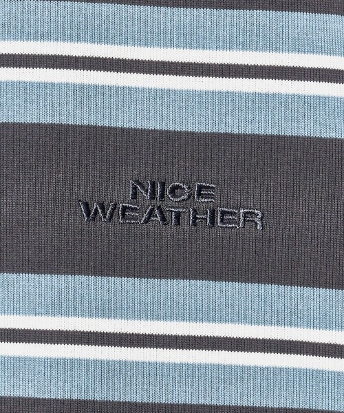NICE WEATHER(ナイスウェザー)の「<NICE WEATHER>ボーダーショートスリーブ Tシャツ(Tシャツ/カットソー・メンズ・ネイビー/ダークグレー・M/XS/L/S)」の21枚目の写真
