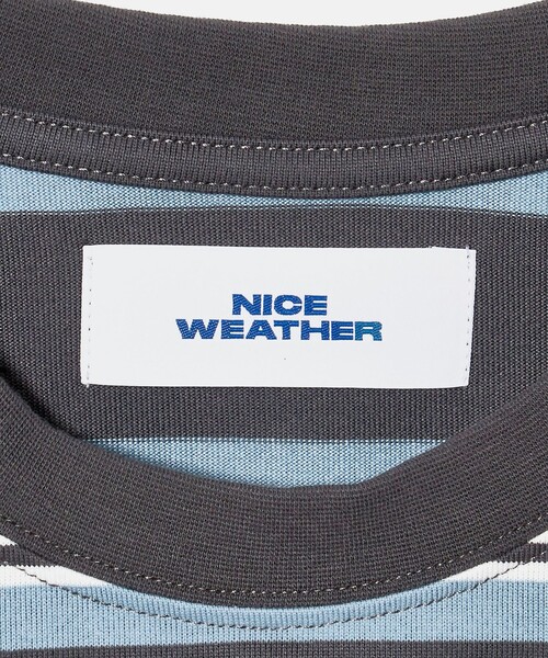 NICE WEATHER(ナイスウェザー)の「<NICE WEATHER>ボーダーショートスリーブ Tシャツ(Tシャツ/カットソー・メンズ・ネイビー/ダークグレー・M/XS/L/S)」の15枚目の写真