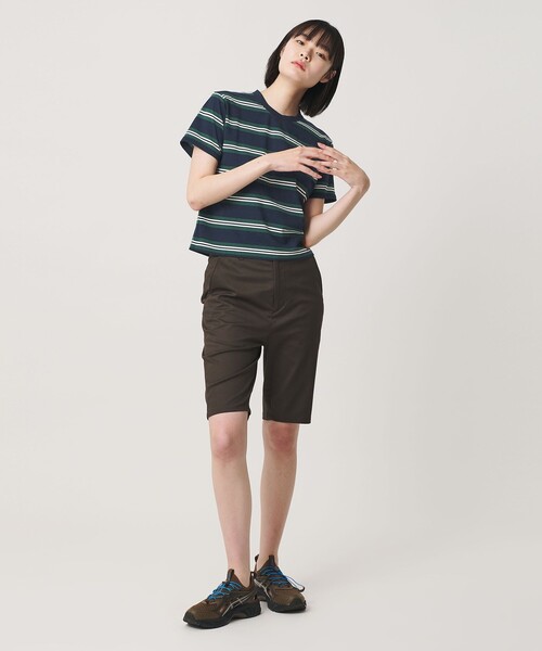 NICE WEATHER(ナイスウェザー)の「<NICE WEATHER>ボーダーショートスリーブ Tシャツ(Tシャツ/カットソー・メンズ・ネイビー/ダークグレー・M/XS/L/S)」の9枚目の写真
