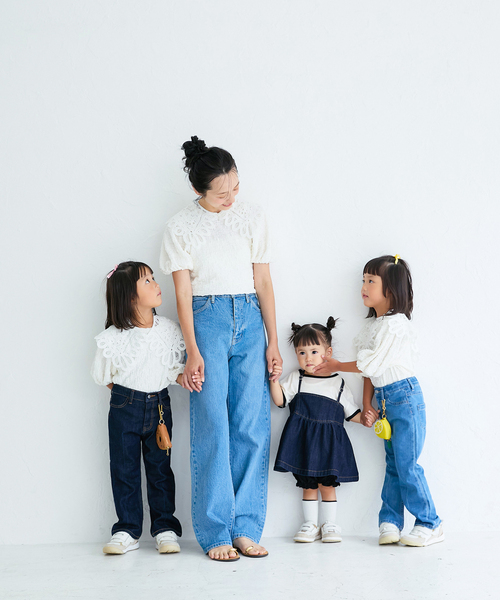 IENA ENFANT（イエナアンファン）の「シャーリングパフスリーブカットソー kids（Tシャツ/カットソー・キッズ・レッド/ホワイト/ブラック・SMALL/MEDIUM/X-LARGE/LARGE）」の4枚目の写真