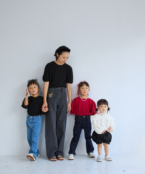 IENA ENFANT（イエナアンファン）の「シャーリングパフスリーブカットソー kids（Tシャツ/カットソー・キッズ・レッド/ホワイト/ブラック・SMALL/MEDIUM/X-LARGE/LARGE）」の15枚目の写真