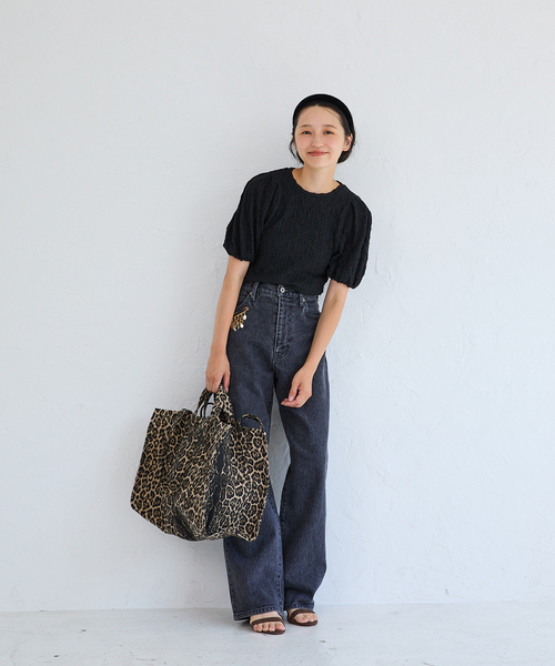 IENA ENFANT（イエナアンファン）の「シャーリングパフスリーブカットソー kids（Tシャツ/カットソー・キッズ・レッド/ホワイト/ブラック・SMALL/MEDIUM/X-LARGE/LARGE）」の18枚目の写真