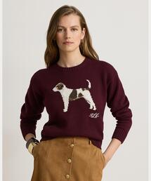 LAUREN RALPH LAUREN | インターシャニット コットン セーター(ニット/セーター)