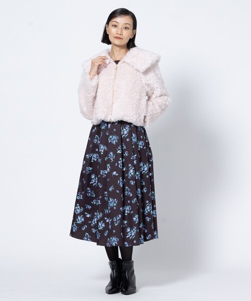 TOCCA(トッカ)の「FUZZY LOP LIKE ファーコート(ムートンコート・レディース・ブラウン系/ピンク系・0/4)」の10枚目の写真