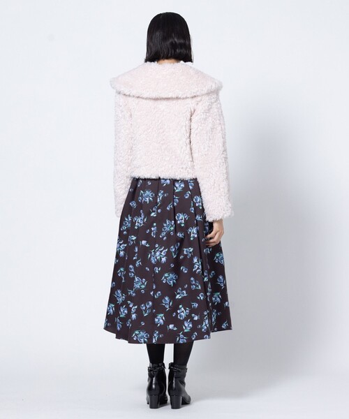 TOCCA(トッカ)の「FUZZY LOP LIKE ファーコート(ムートンコート・レディース・ブラウン系/ピンク系・0/4)」の12枚目の写真