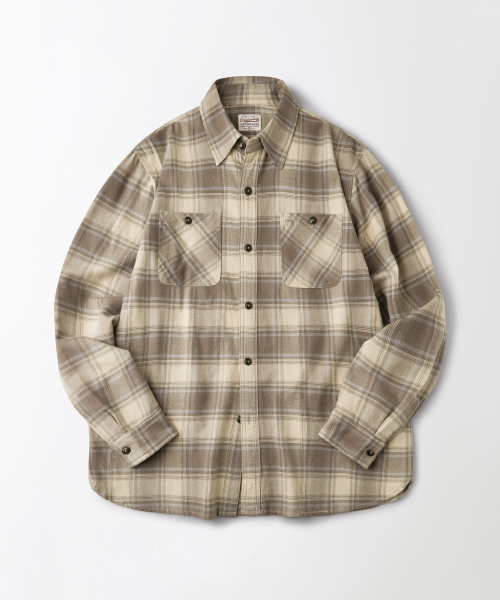 OUTSTANDING(アウトスタンディング)の「VINTAGE CHECK WORK SHIRT_BEIGE CHECK(シャツ/ブラウス・メンズ・その他・SMALL/MEDIUM/LARGE)」の1枚目の写真