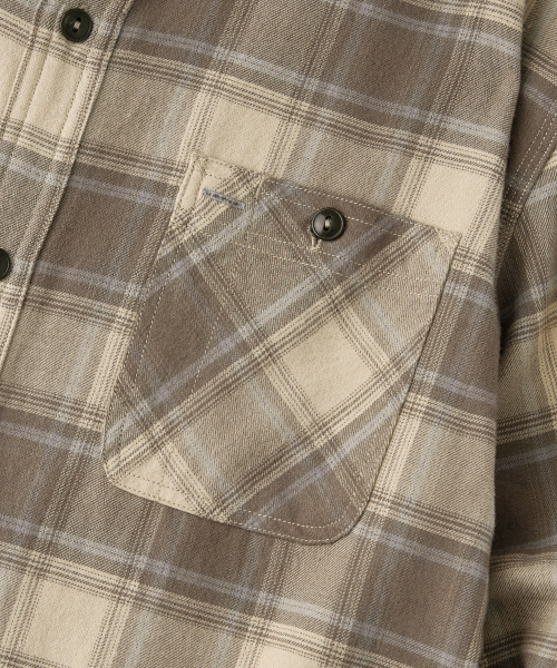 OUTSTANDING(アウトスタンディング)の「VINTAGE CHECK WORK SHIRT_BEIGE CHECK(シャツ/ブラウス・メンズ・その他・SMALL/MEDIUM/LARGE)」の5枚目の写真