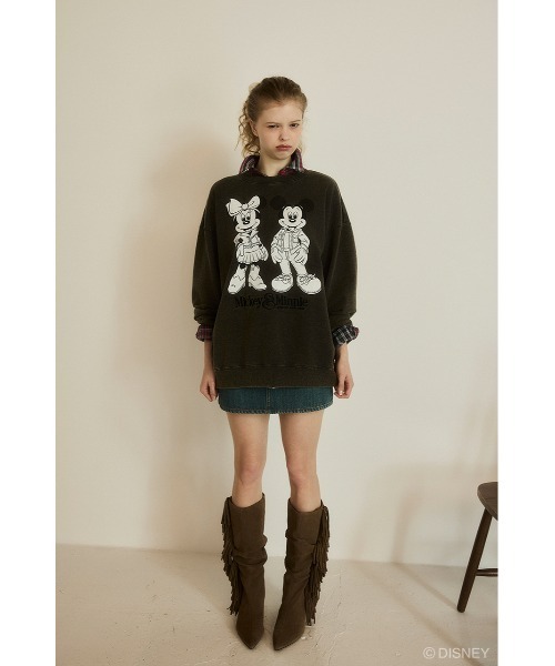 Disney SERIES CREATED by MUS(ディズニーシリーズクリエイテッドバイエムユーエス)の「MD DENIM STYLE C/W プルオーバー(スウェット・レディース・ライトブルー/ライトブラック/ライトピンク・FREE)」の5枚目の写真