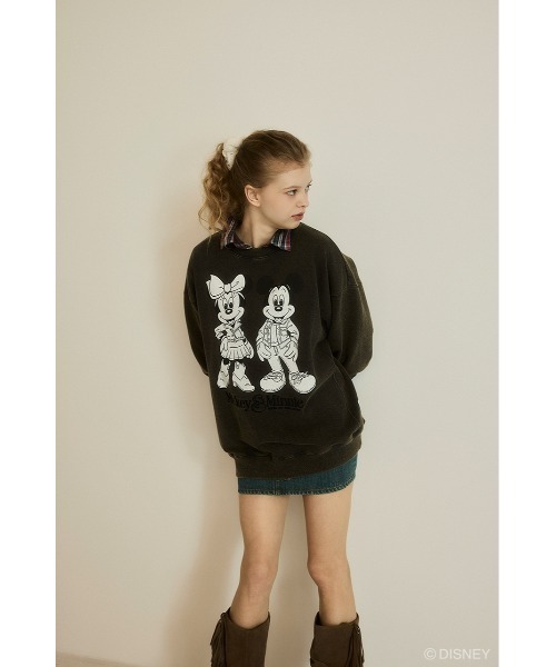 Disney SERIES CREATED by MUS(ディズニーシリーズクリエイテッドバイエムユーエス)の「MD DENIM STYLE C/W プルオーバー(スウェット・レディース・ライトブルー/ライトブラック/ライトピンク・FREE)」の6枚目の写真