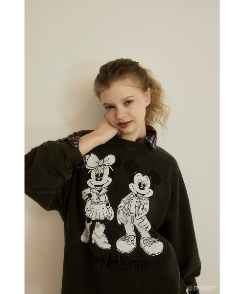 Disney SERIES CREATED by MUS(ディズニーシリーズクリエイテッドバイエムユーエス)の「MD DENIM STYLE C/W プルオーバー(スウェット・レディース・ライトブルー/ライトブラック/ライトピンク・FREE)」の7枚目の写真