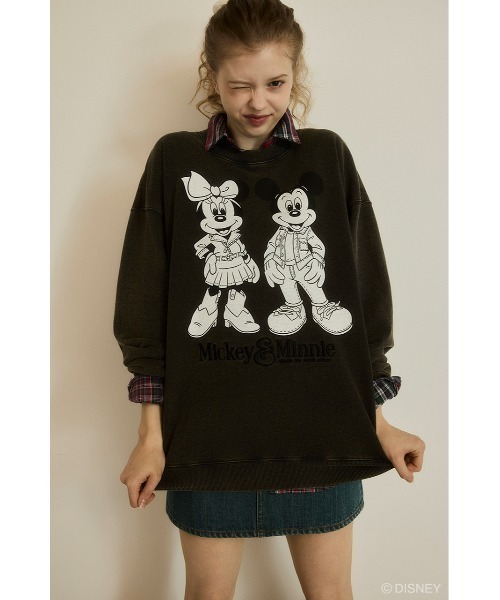 Disney SERIES CREATED by MUS(ディズニーシリーズクリエイテッドバイエムユーエス)の「MD DENIM STYLE C/W プルオーバー(スウェット・レディース・ライトブルー/ライトブラック/ライトピンク・FREE)」の8枚目の写真