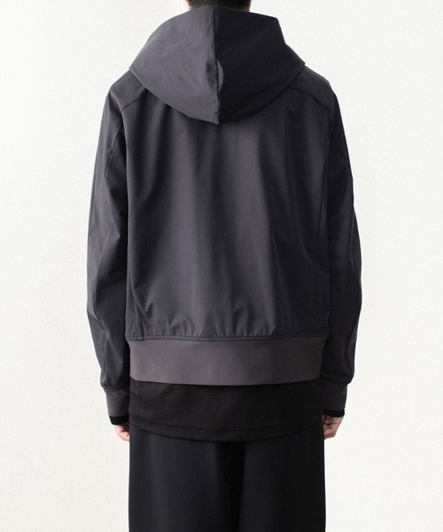 ATTACHMENT(アタッチメント)の「【LIMITED】ソロテックス ライトダブルクロス ジップアップ フーディー / SOLOTEX LIGHT DOUBLE CLOTH ZIP-UP HOODIE(パーカー・メンズ・ダークグレー/ブラック・1/2/3/4)」の7枚目の写真