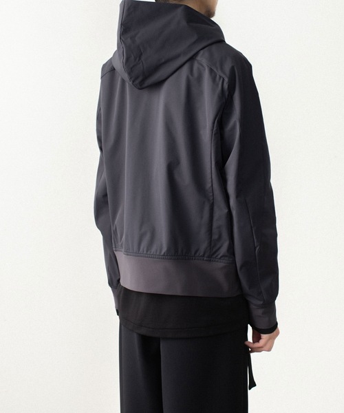 ATTACHMENT(アタッチメント)の「【LIMITED】ソロテックス ライトダブルクロス ジップアップ フーディー / SOLOTEX LIGHT DOUBLE CLOTH ZIP-UP HOODIE(パーカー・メンズ・ダークグレー/ブラック・1/2/3/4)」の8枚目の写真