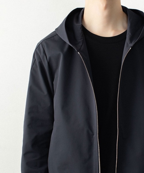 ATTACHMENT(アタッチメント)の「【LIMITED】ソロテックス ライトダブルクロス ジップアップ フーディー / SOLOTEX LIGHT DOUBLE CLOTH ZIP-UP HOODIE(パーカー・メンズ・ダークグレー/ブラック・1/2/3/4)」の9枚目の写真
