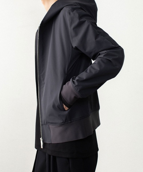 ATTACHMENT(アタッチメント)の「【LIMITED】ソロテックス ライトダブルクロス ジップアップ フーディー / SOLOTEX LIGHT DOUBLE CLOTH ZIP-UP HOODIE(パーカー・メンズ・ダークグレー/ブラック・1/2/3/4)」の12枚目の写真
