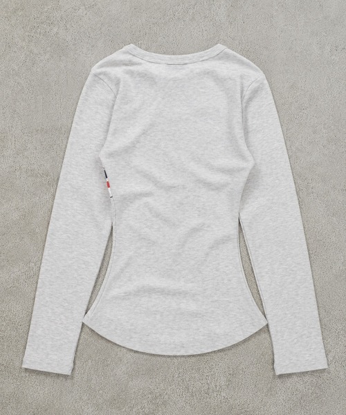 SPINNS(スピンズ)の「長袖ピタTシャツ/ユニオンジャック/ストリート女子(Tシャツ/カットソー・レディース・グレー/ネイビー/ブラック・ONESIZE)」の13枚目の写真