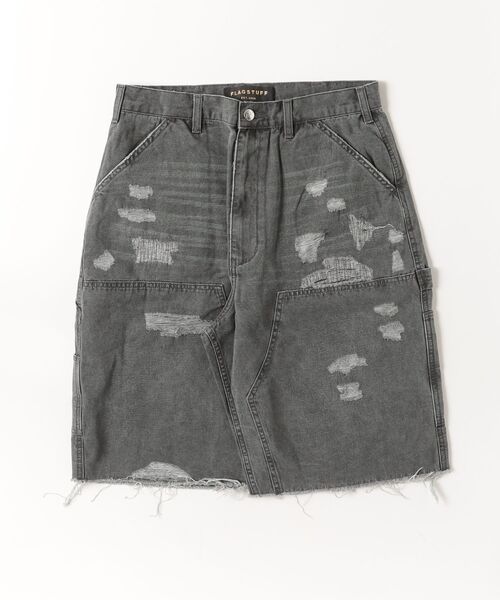F-LAGSTUF-F(フラグスタフ)の「24SS-FS-03 BORO DUCK SHORTS(その他パンツ・メンズ・グリーン/Black・X-LARGE/LARGE/MEDIUM)」の2枚目の写真