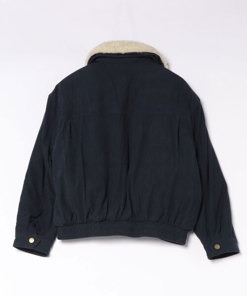 AsRiRe（アスリレイ）の「26aw フェイクファーブルゾン（ブルゾン・レディース・ネイビー/ブラウン/ホワイト・M）」の4枚目の写真