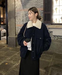 26aw フェイクファーブルゾン