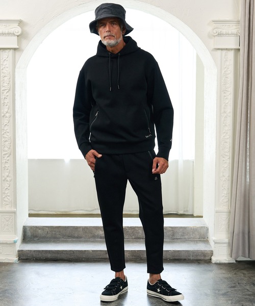 Maison code 13（メゾンコードサーティーン）の「mpa4197- Zip Pocket Double Knit Hoodie パーカー(M26W-01)（パーカー・メンズ・モカ/ブラック・S/M/L）」の5枚目の写真