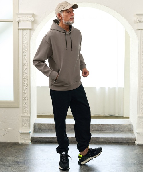 Maison code 13（メゾンコードサーティーン）の「mpa4197- Zip Pocket Double Knit Hoodie パーカー(M26W-01)（パーカー・メンズ・モカ/ブラック・S/M/L）」の10枚目の写真