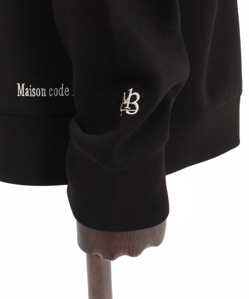 Maison code 13（メゾンコードサーティーン）の「mpa4197- Zip Pocket Double Knit Hoodie パーカー(M26W-01)（パーカー・メンズ・モカ/ブラック・S/M/L）」の17枚目の写真