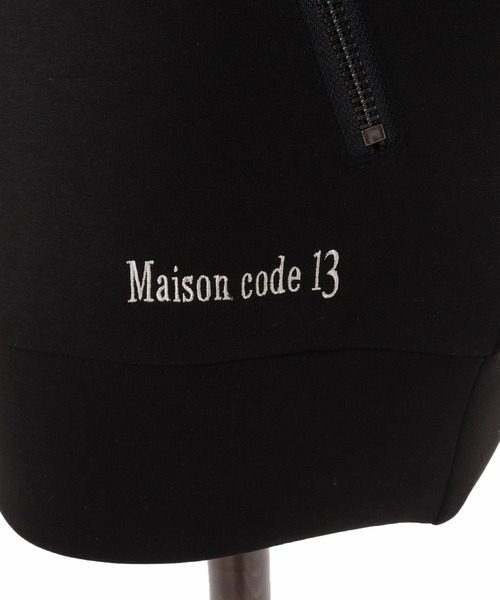 Maison code 13（メゾンコードサーティーン）の「mpa4197- Zip Pocket Double Knit Hoodie パーカー(M26W-01)（パーカー・メンズ・モカ/ブラック・S/M/L）」の18枚目の写真