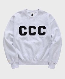 CCC ブラックパッチエッシュグレースウェットシャツ [成人男女共用]