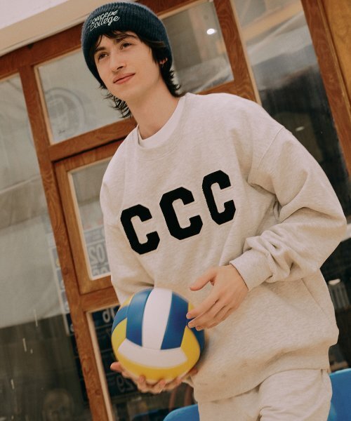 CONCEPTCOLLEGE（コンセプトカレッジ）の「CCC ブラックパッチエッシュグレースウェットシャツ [成人男女共用]（スウェット・レディース・その他・LARGE/MEDIUM）」の3枚目の写真
