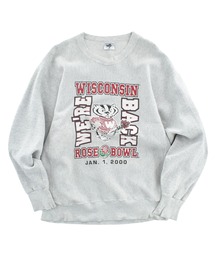 【USED】Y2K SANTEE HVYWT "WISCONSIN ROSE BOWL" リバースタイプ スウェット USA製