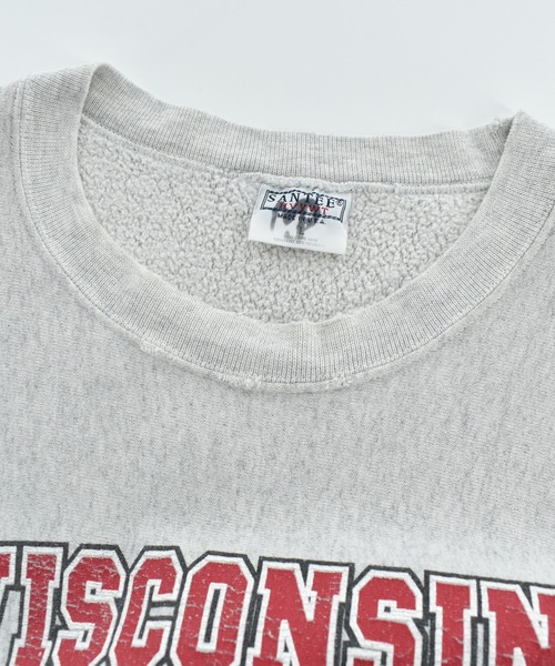 VINTAGE(ヴィンテージ)の「【USED】Y2K SANTEE HVYWT "WISCONSIN ROSE BOWL" リバースタイプ スウェット USA製(スウェット・メンズ・グレー・LARGE)」の6枚目の写真