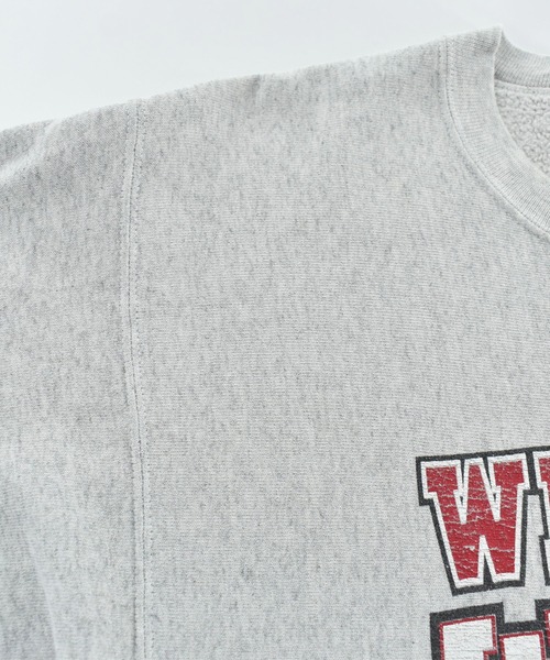 VINTAGE(ヴィンテージ)の「【USED】Y2K SANTEE HVYWT "WISCONSIN ROSE BOWL" リバースタイプ スウェット USA製(スウェット・メンズ・グレー・LARGE)」の8枚目の写真