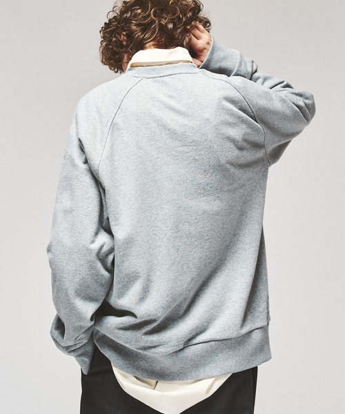 417 EDIFICE（フォーワンセブンエディフィス）の「FRED PERRY / フレッドペリー TARTAN APPLIQUE SWEATSHIRT（スウェット・メンズ・ネイビー/チャコールグレー・MEDIUM/LARGE）」の11枚目の写真